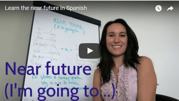 Near future in Spanish. I'm going to...